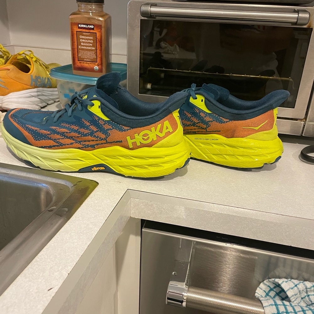 Hoka Speedgoat 5 Vibram Sole Sneakers In Pristine Shape